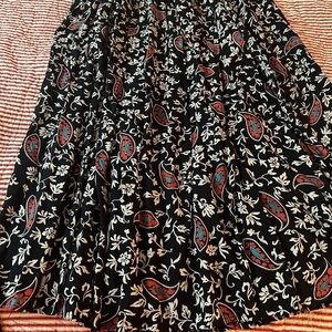 New Frontier Black and Pink Maxi Skirt and Top